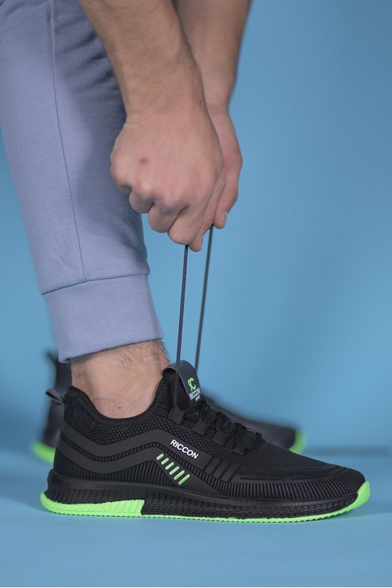 Siyah Yeşil Unisex Sneaker