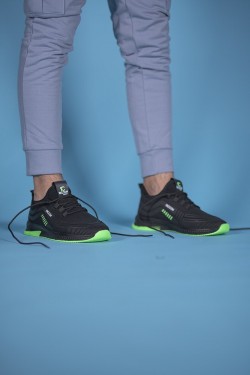 Siyah Yeşil Unisex Sneaker