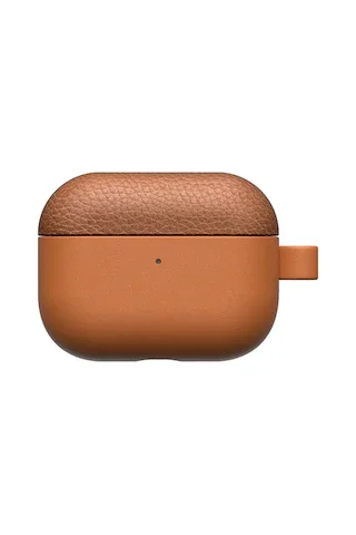 Apple Uyumlu AirPods Pro 3 Amazingthing Glamour Classique Serisi Deri Tasarımlı Kapak Kahverengi Kahverengi