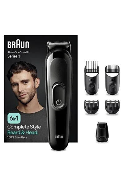 Braun Series 3 Mgk3410 Hepsi Bir Arada Şekillendirme Seti, 6’sı 1 Arada Erkek...