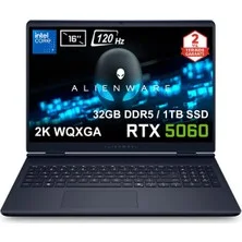 Dell Alienware 16 Aurora Intel Core 7-240H 32GB DDR5 1TB SSD RTX 5060 8GB 16 inç 2K WQXGA 120Hz WVA Ubuntu Gaming Laptop (AC16250-C7321U56N)