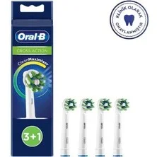 Oral-B Cross Action Orta Sert Diş Fırçası Yedek Başlık 4'lü Set Beyaz Tüm Elektrikli Modellerle Uyumlu