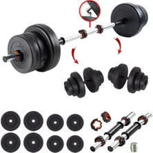 Ecgspor 32 Kg Multifonksiyonel Birleştirilebilir Halter Seti Ve Dambıl Seti Ağırlık Fitness Seti