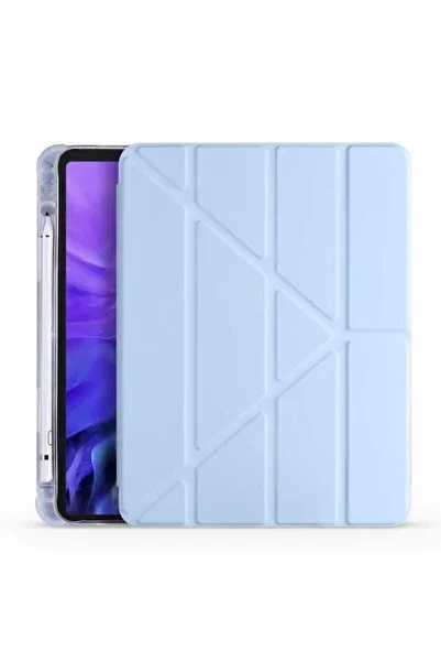 Fibaks iPad Air 11 M2 M3 M4 Çip Air 4. /5. /6. Nesil Kılıf Katlanır Kalem Böl...