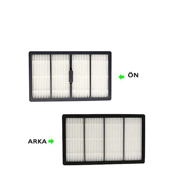 srfn ticaret Irobot Roomba S9 Plus Robot Süpürge Uyumlu Hepa Filtre 2 Adet (%100 Ithal A+ Kalite)