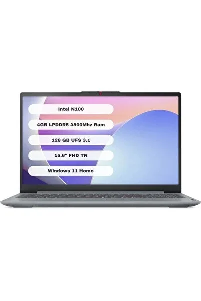 LENOVO IdeaPad Slim 3 Intel Celeron N100 4GB 128GB Intel UHD Graphics 15.6" F...