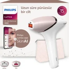 Philips Lumea 9900 Serisi BRI950/02 IPL Tüy Alma, SkinAI Uygulama, Vücut ve Yüz için 2 Başlık, Çanta