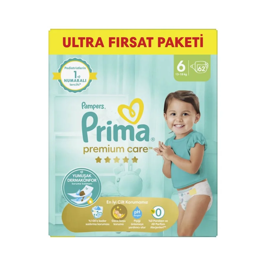 Prima Premium Care 6 Beden No Junior Bebek Bezi 105 Adet - 2