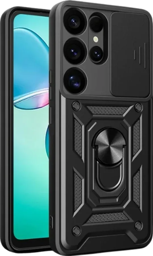 Adige Samsung Uyumlu Galaxy S26 Ultra Kılıf Pars Yüzüklü Standlı