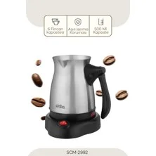 Sinbo 2992 Sinbo Elektrikli Çelik Cezve Türk Kahvesi Makinesi (Katlanabilir Kulplu)